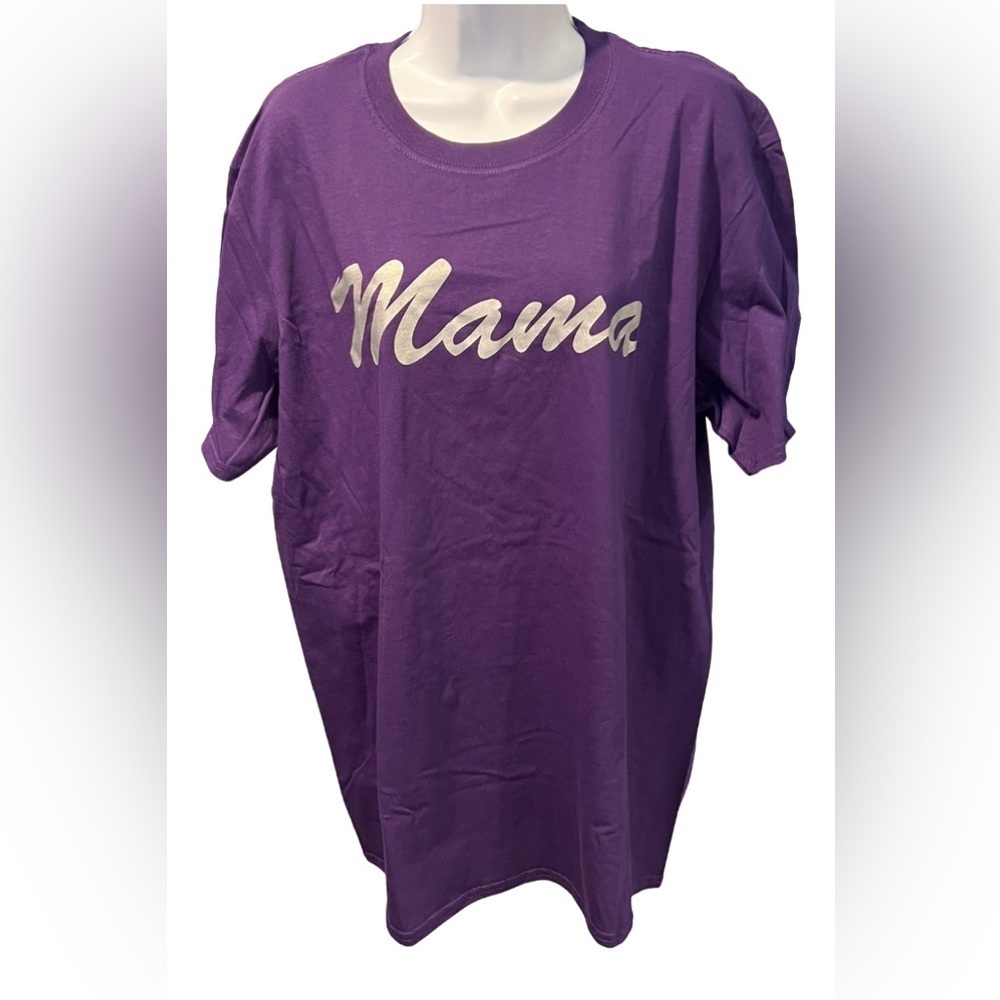 Mama Purple Short Sleeve T-shirt Handmade NWOT